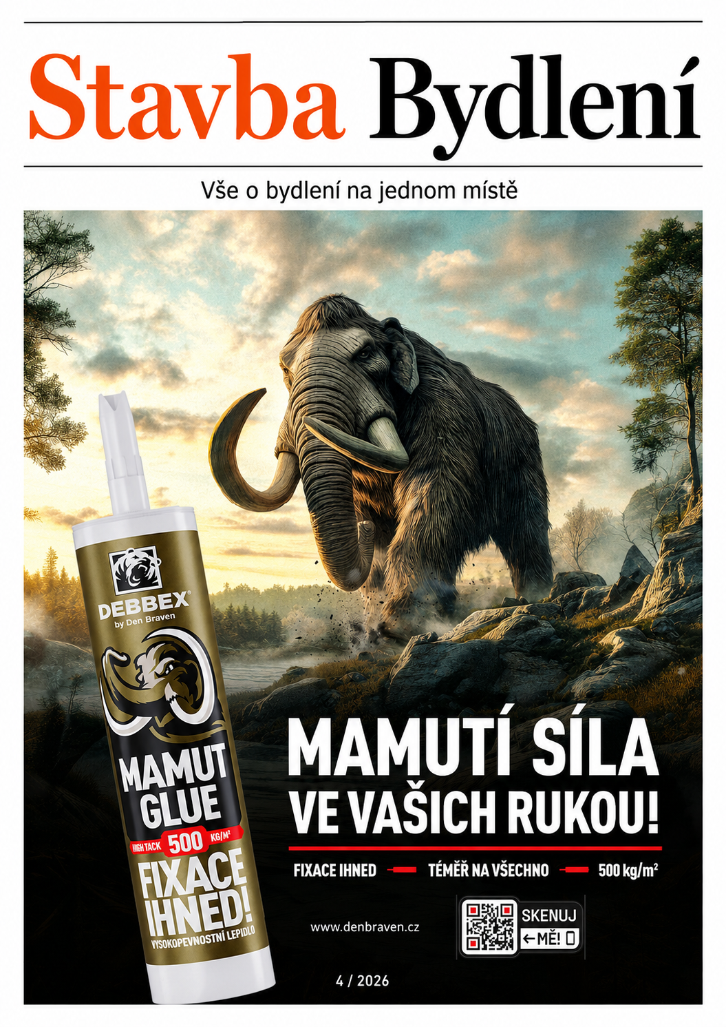 Stavba & Bydlení 4/2026 – obálka časopisu